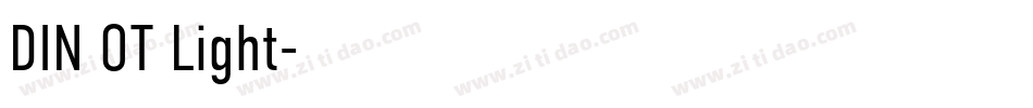 DIN OT Light字体转换
